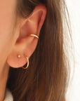 Classic 14k gold filled ball post stud earrings. 3mm studs earrings. Token Jewelry in Eau Claire, WI - 14k gold filled - hypoallergenic - waterproof - tarnish proof