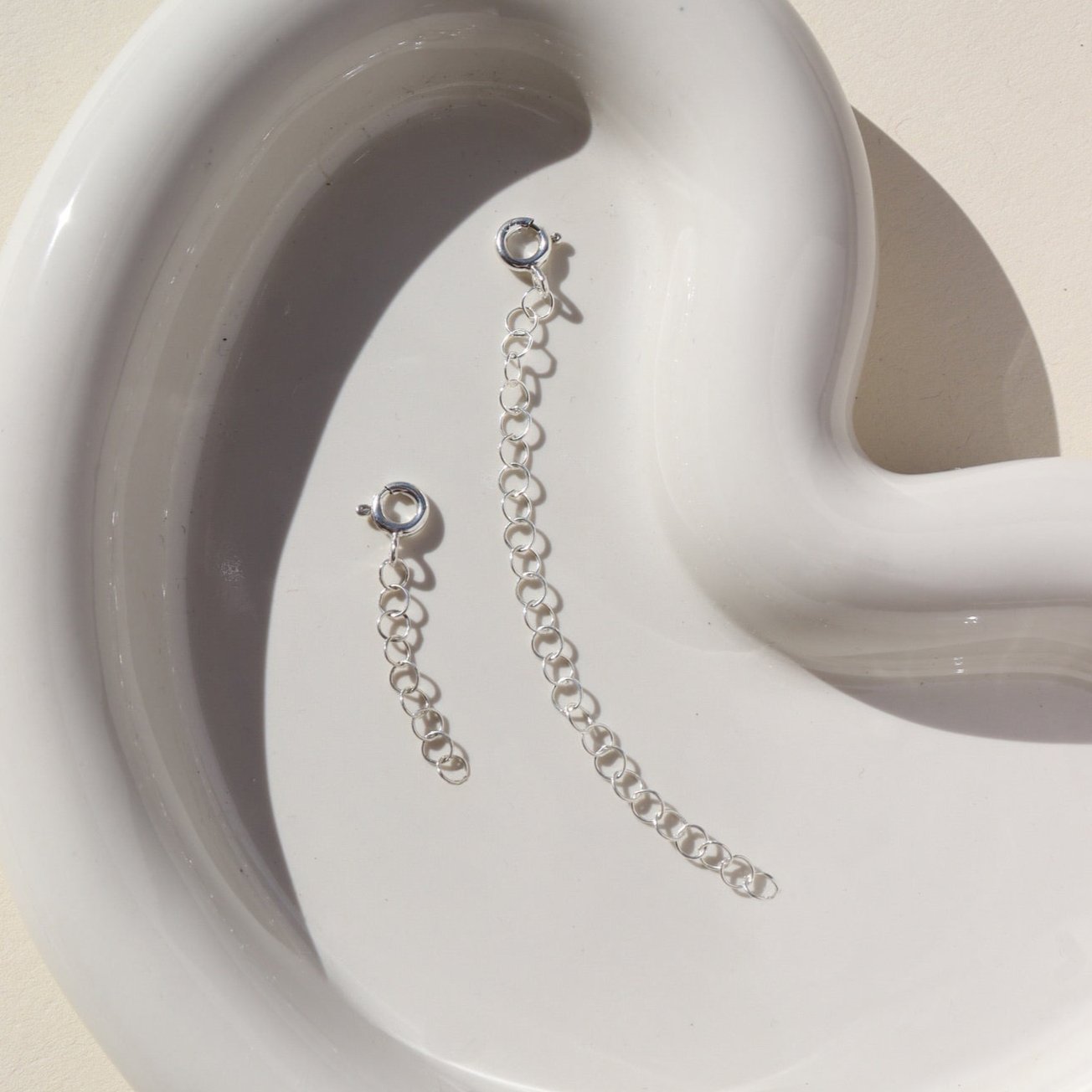Extender Chain in 1 and 3 inches Sterling Silver