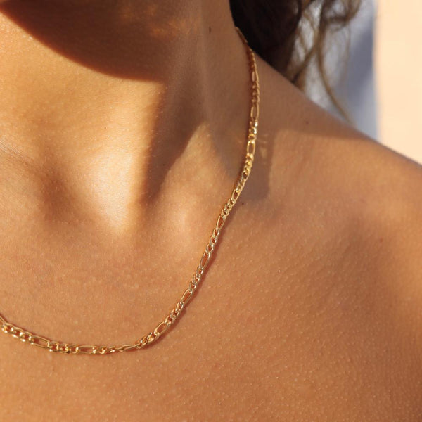 Gigi Chain I Figaro Chain Necklace – Token Jewelry