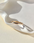 Hammered Circle Ring 14k Gold