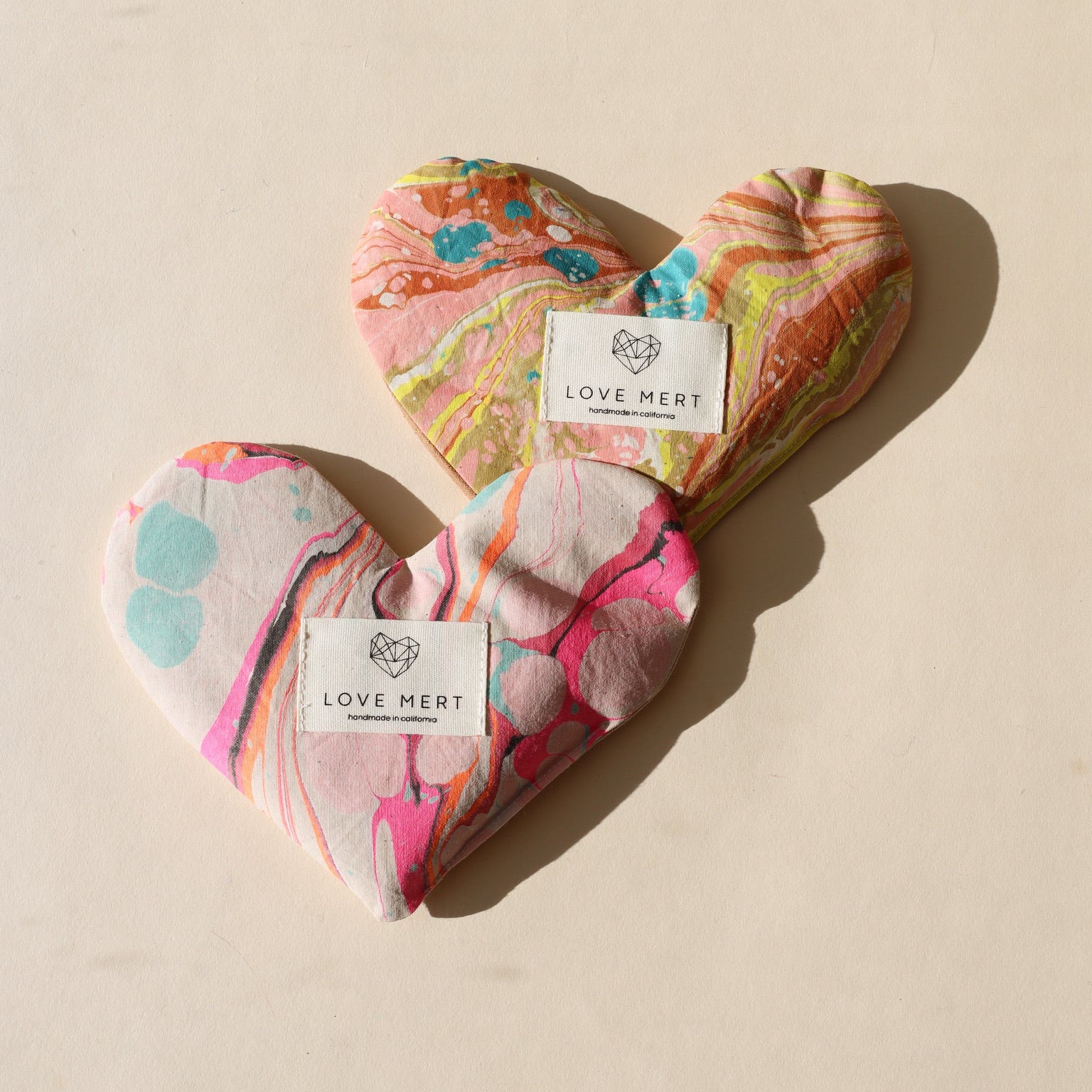 handmade heart pillows 