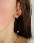 Moss Aquamarine Drop Earrings - Token Jewelry
