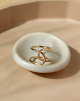 Buckle Ring - Token Jewelry - unique design -  handmade in USA - 14k gold fill 