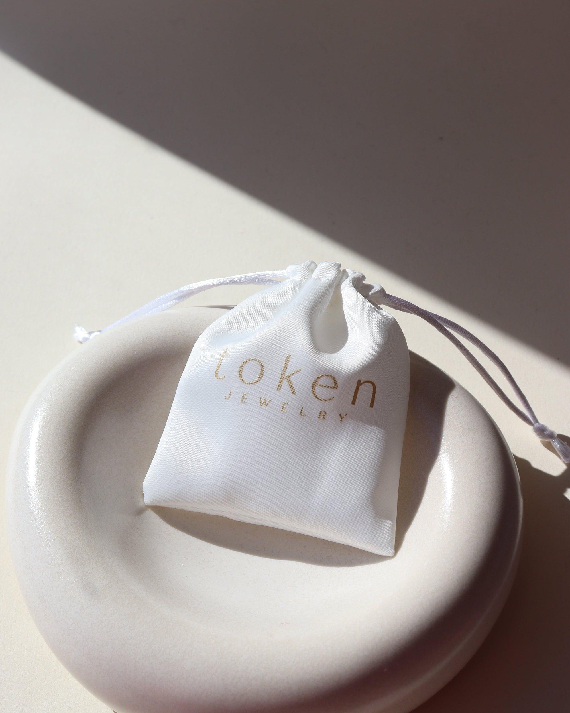 Token Satin Drawstring Pouch