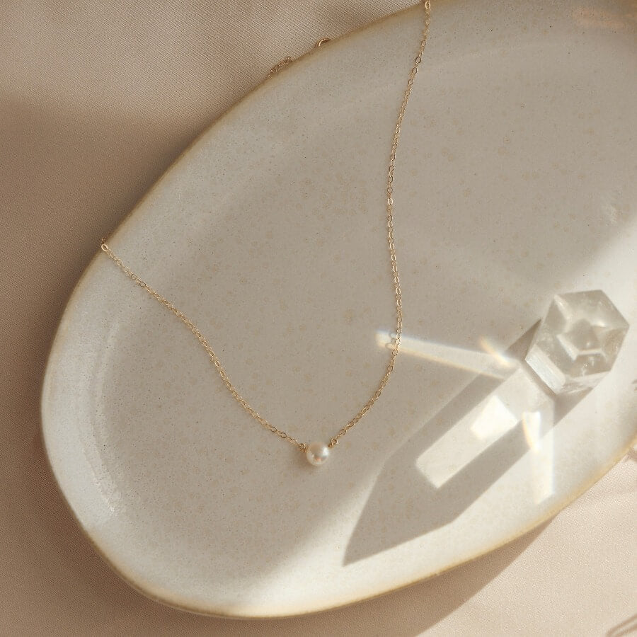 Margot Necklace in 14k Gold – Token Jewelry