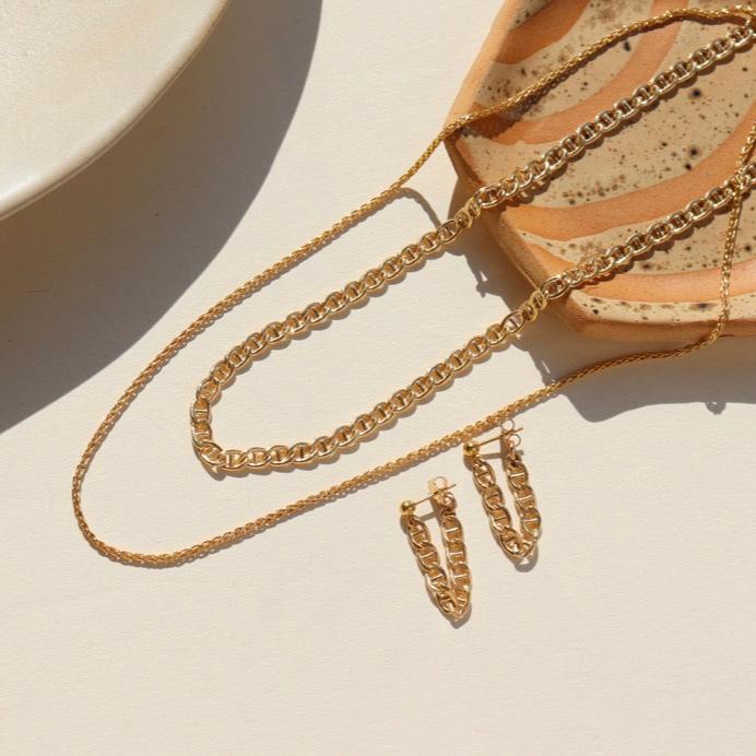 Marina Chain Studs + Marina Chain and Westley chain