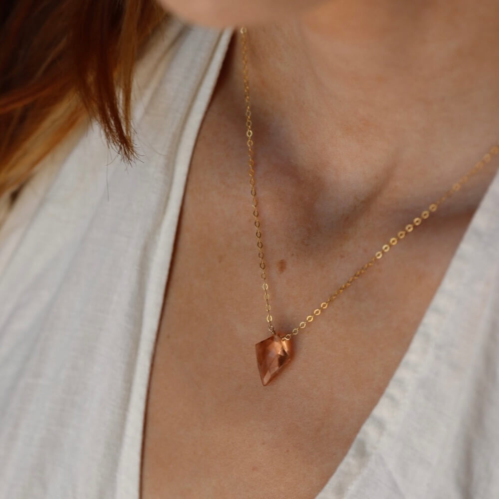 Champagne Quartz necklace is fashion divine!!