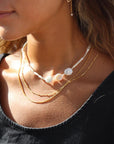 Model wearing Elle Necklace