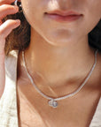 Modern Muse Initial Necklace in Sterling Silver