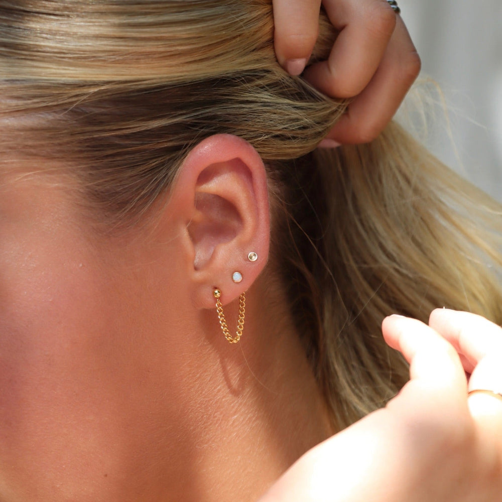 Petite Opal Studs