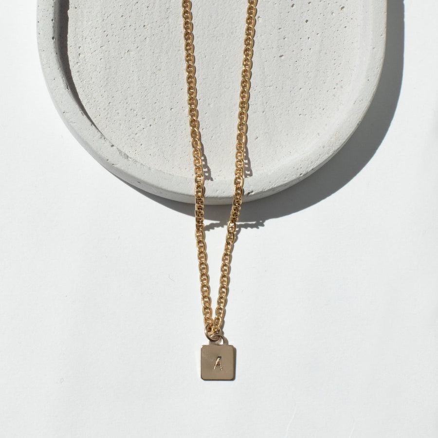 Tatum Monogram Necklace in 14k Gold Fill