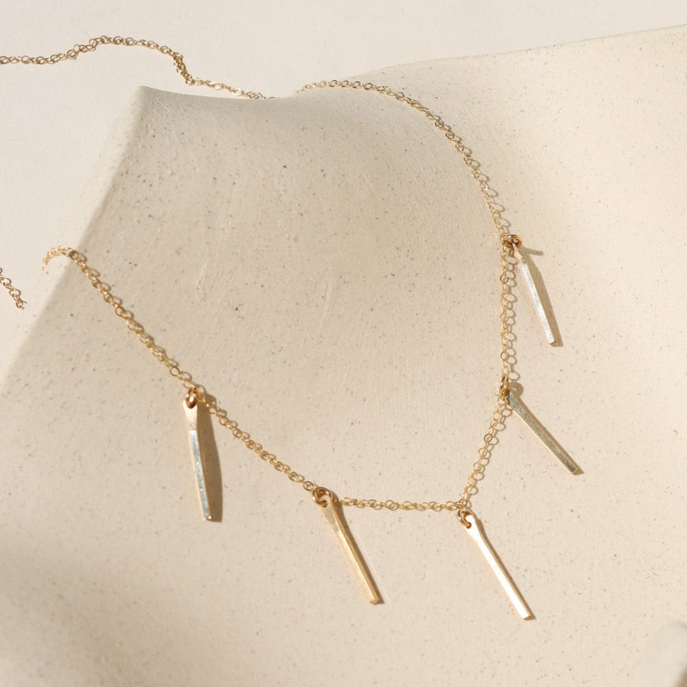 Token Jewelry’s Raya Necklace — minimal handcrafted chain in 14k gold fill or sterling silver, reintroduced for our 20th anniversary.