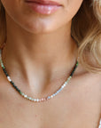 Spring Green Gemstone Necklace