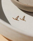 Swell Studs in 14k Gold