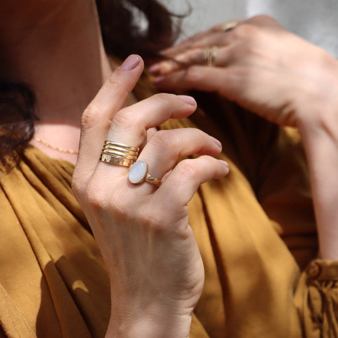White Lotus Ring