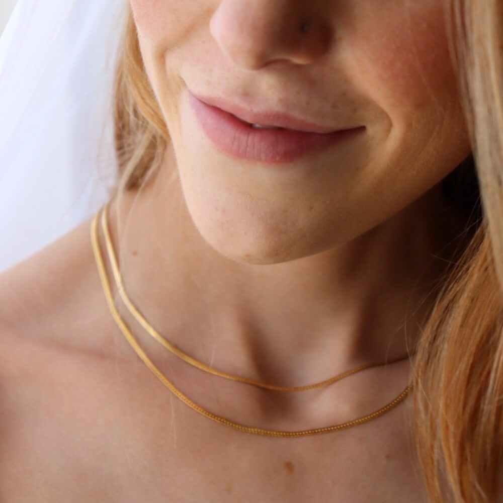 Classic Herringbone Chain – Token Jewelry