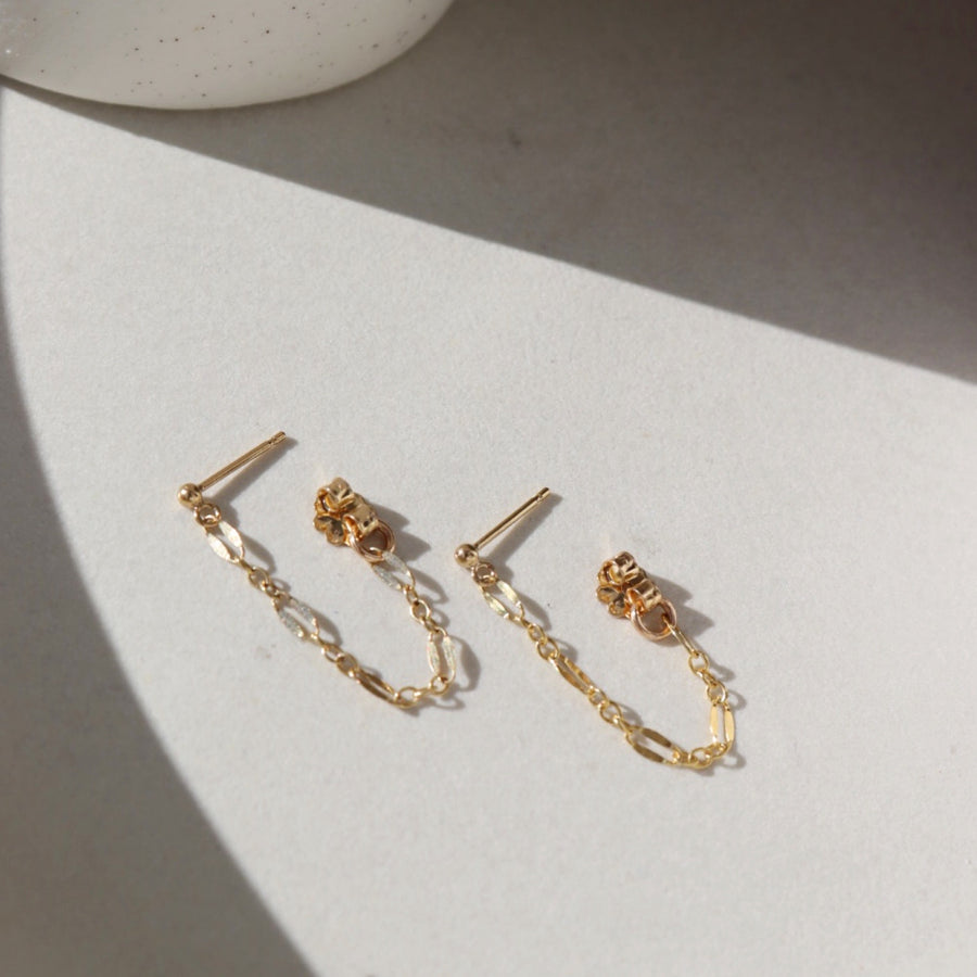 Sylvie Chain Studs – Token Jewelry