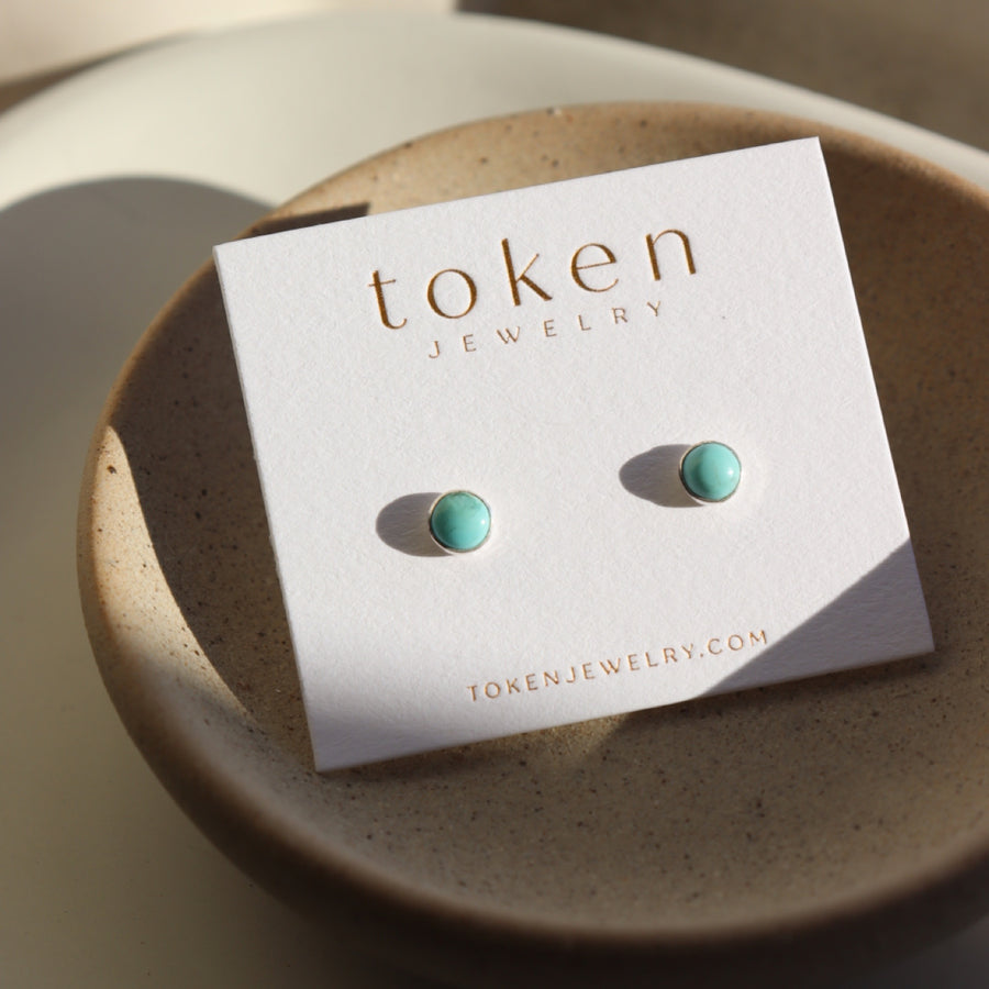14k gold fill Turquoise Studs