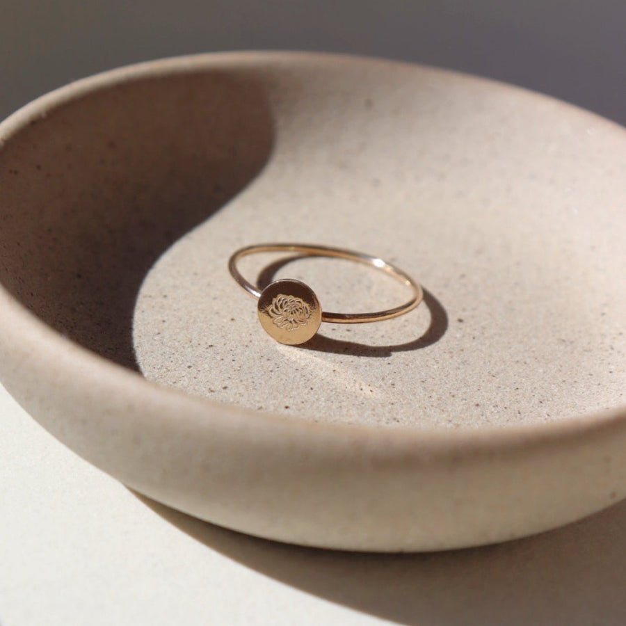 Birth Flower Ring - Token Jewelry
