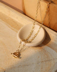 14k gold fill Brooklyn Toggle necklace, Handmade in Eau Claire Wisconsin.