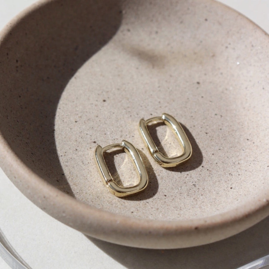 French Connection small huggie earrings in gold | ASOS