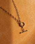 14k gold fill Brooklyn Toggle necklace, Handmade in Eau Claire Wisconsin.