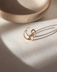 Double Wrap Ear Cuff - Token Jewelry - gold filled ear cuff - minimal design - handmade in Eau Claire, Wisconsin - token jewelry - minimal jewelry design - gold jewelry 