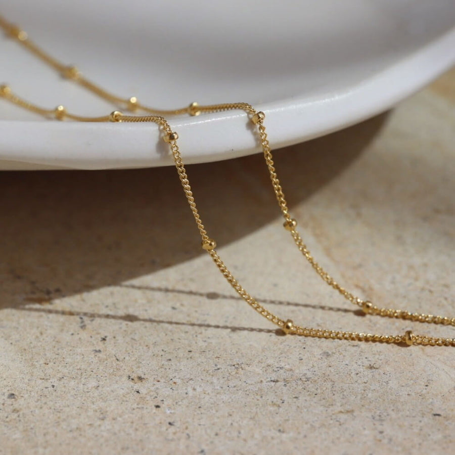 14k gold fill Polka Dot Chain - Token Jewelry