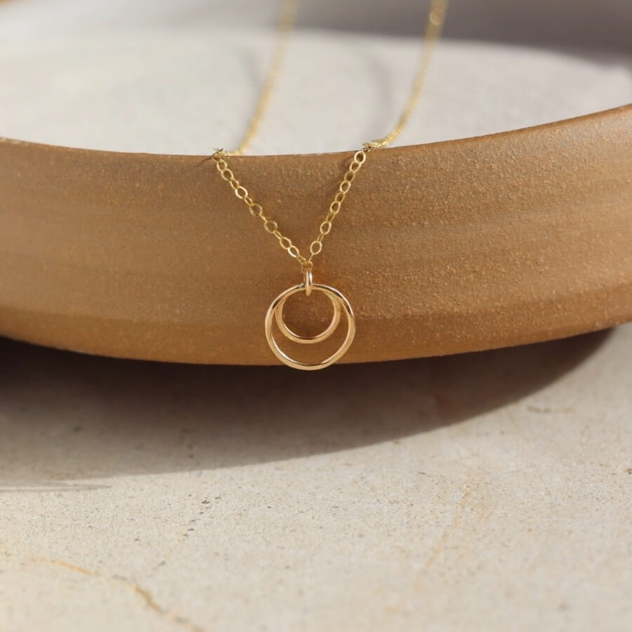 Eclipse Necklace - Necklace - Token Jewelry - Eau Claire Jewelry Store - Local Jewelry - Jewelry Gift - Women's Fashion - Handmade jewelry - Sterling Silver Jewelry - Gold filled jewelry - Jewelry store near me