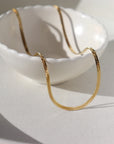  Bold Herringbone chain in 14k gold fill with lobster clasp, Luxe Chain - Token jewelry in Eau Claire, WI
