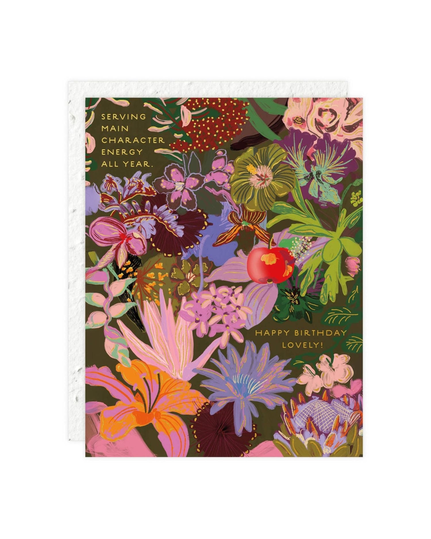 Midnight Blooms - Birthday Card