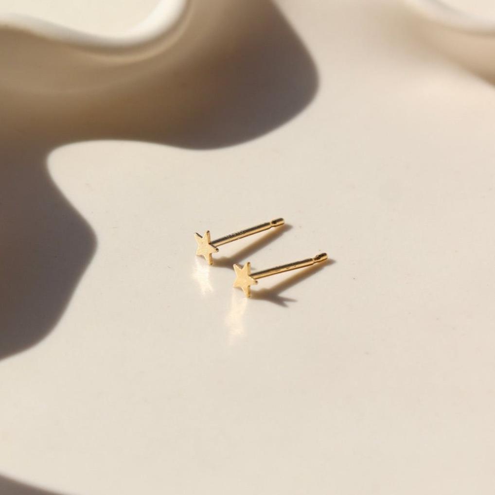 Our Stardust Studs are a celestial stud for an everyday minimal look.