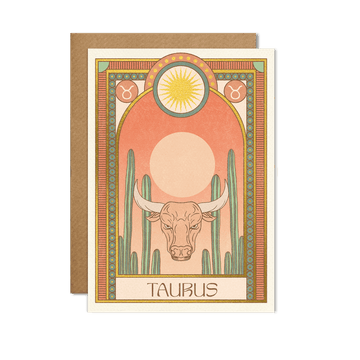 Taurus Zodiac Card