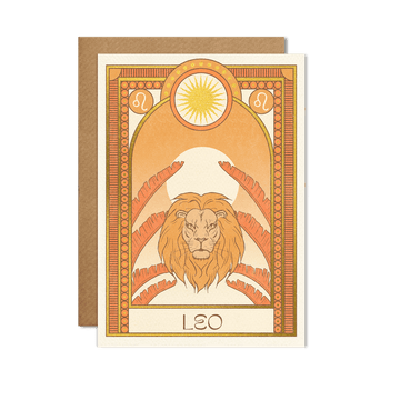 Leo Zodiac Card