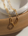 piper bracelet - gold chain bracelet - token jewelry - handmade jewelry - Eau Claire Wisconsin 