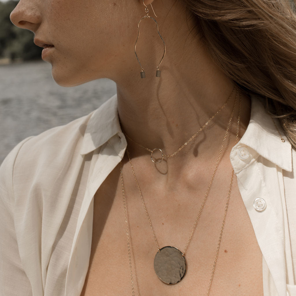 Vera Earrings - Token Jewelry - jewelry store near me - Eau Claire jewelry store - minimalist necklaces - 14k gold filled jewelry - sterling silver earrings 